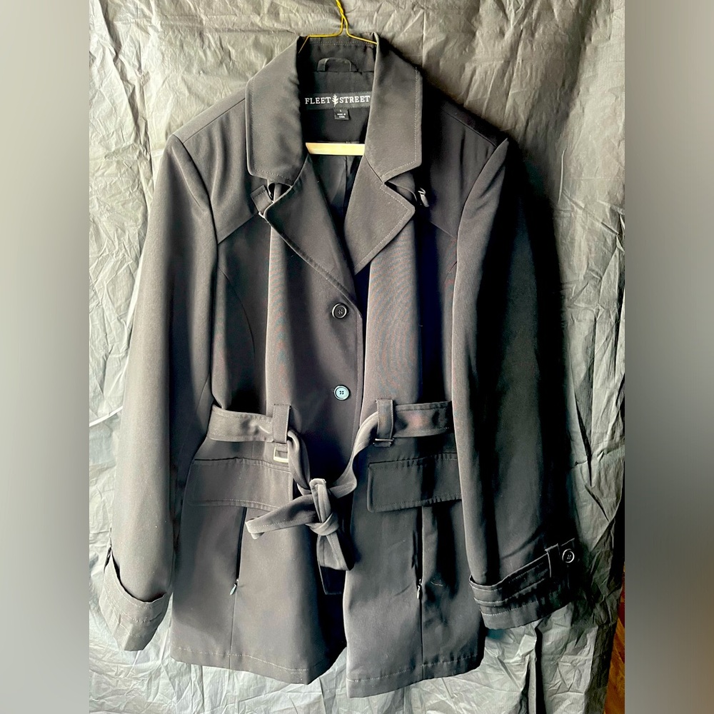 Fleet Street Black coat size Lg